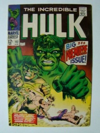Incredible Hulk 102 Origin Retold Marie Severin Art 1968 Fn