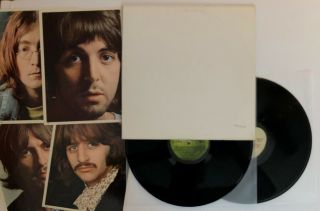 The Beatles - White Album - 1968 Us Apple Embossed Cover W/ All Photos Vg,