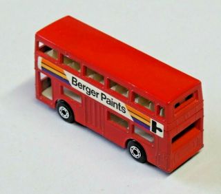 Vintage Matchbox Superfast The Londoner No.  17 Berger Paints Double Decker Bus 72