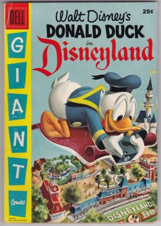 Donald Duck In Disneyland 1 Vg,  4.  5 Walt Disney Dell 1955