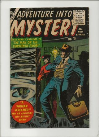 Adventure Into Mystery 2 Vg 4.  0 Atlas Golden Age Pre Hero Horror 1956