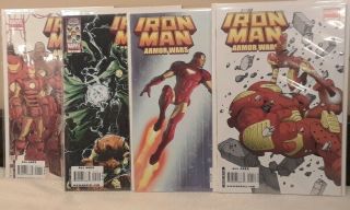 Iron Man Armor Wars 1 - 4 Vf/nm Complete Set Full Run Marvel Comics 2009 Limited