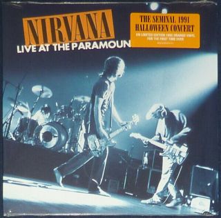 Nirvana - Live At The Paramount On Orange Vinyl.  Minor Corner Damage.