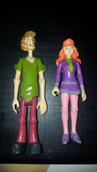 Set Of 2 Vintage Scooby Doo Cast Action Figures