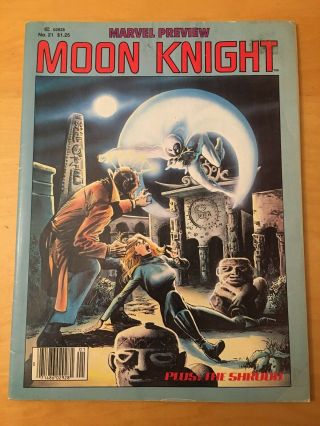 Moon Knight: Marvel Preview 21,  For Grade,  1st Print,  Predates Mk1