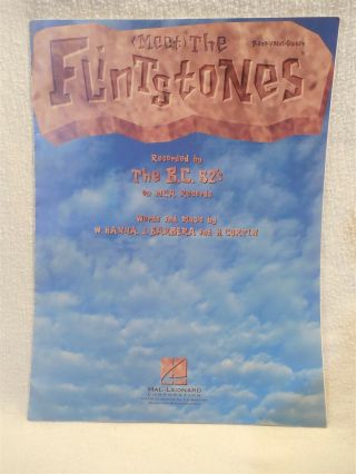 Flintstones Sheet Music For Piano - Vocal - Guitar (meet) The Flintstones - B.  C.  52 