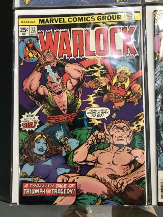 Marvel ' s WARLOCK (1975 - 76) 9 10 11 12 13 14 JIM STARLIN Run Mid Grade 5