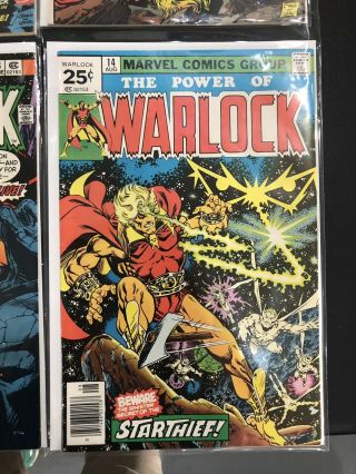 Marvel ' s WARLOCK (1975 - 76) 9 10 11 12 13 14 JIM STARLIN Run Mid Grade 7
