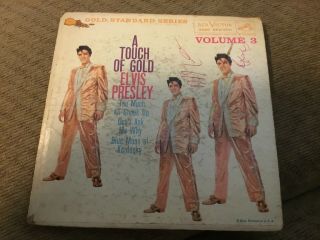 Elvis Presley Vintage Mega Rare Record A Touch Of Gold Epa 5141 Vol.  3 From 1960