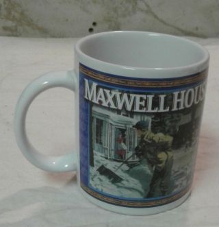 Vtg Vintage Maxwell House Blue Coffee Cup Guc