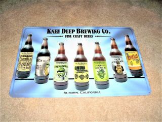Knee Deep Brewing Fine Craft Beers Metal Tin Sign
