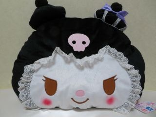 Nwt Sanrio Japan My Melody Kuromi Gothic Parade Face Mega Jumbo Plush Cushion