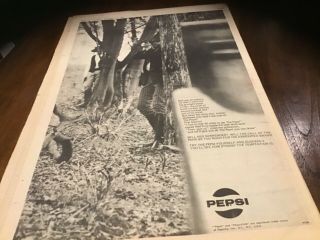 Rare Pepsi Cola 1960s Ned Kelly Theme Advertising Advert