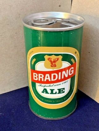BRADING ALE CANADIAN PULL TAB BEER CAN,  CARLING BREWING,  TORONTO CANADA 2