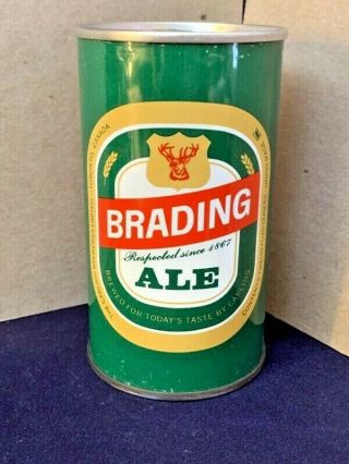 BRADING ALE CANADIAN PULL TAB BEER CAN,  CARLING BREWING,  TORONTO CANADA 4