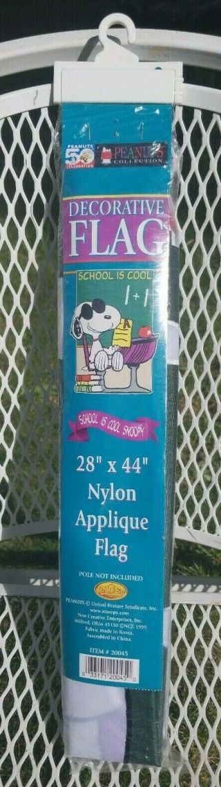 Peanuts Snoopy School is Cool Teacher Garden Nylon Flag 28 