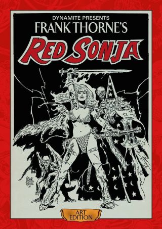 Frank Thorne Red Sonja Art Edition Large Hardcover 1976 Story Artwork Save $$$