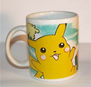 Vintage Pokemon Pikachu Ash Ketchum Ceramic Coffee Cup/mug
