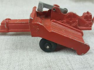 Vintage cast metal Hay Baler farm toy 5