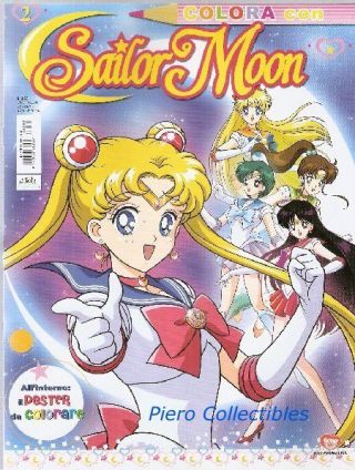 Colora Con Sailor Moon N.  2 Coloring Book Poster