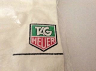 Tag Heuer Exclusive Cotton Tee Shirt White/embrodied Logo In Pack