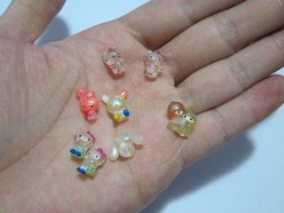 Set Of 8 Hello Kitty Little Twin Stars Cinnamoroll Melody Mini Figure Toys 1cm C