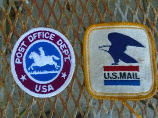 Vintage Us Mail Post Office Uniform Patches Post Office Dept.  Usa Horse Eagle 2