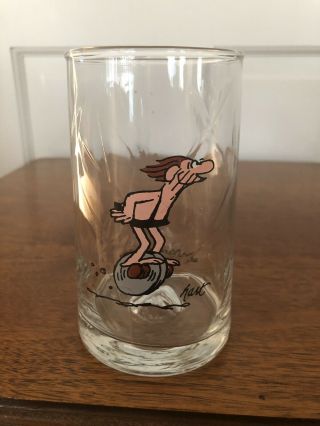 Arby’s 1981 B.  C.  Comic Ice Age Collector’s Drinking Glass Hart Caveman