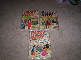 Patsy And Hedy.  (3) Marvel Comic Books.  1961.  77,  79,  And 87