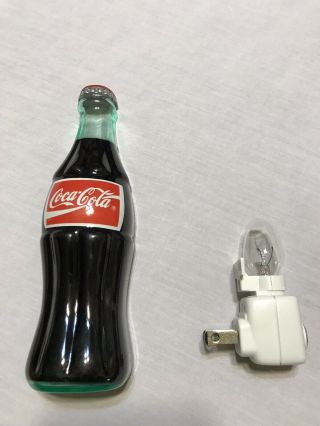 1996 Coca Cola Night Light Bottle 7” Tall