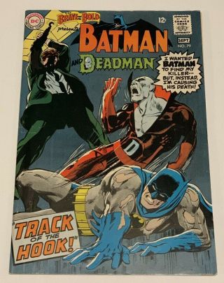 Brave And The Bold 79,  Dc Comics,  1968,  Batman And Deadman,  Track Of The Hook