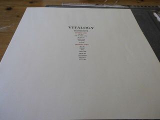 Pearl Jam Vitalogy vinyl LP album record UK 4778611 EPIC 1994 4