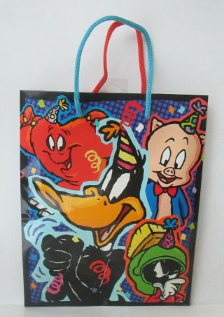Vintage Hallmark Looney Tunes Birthday Gift Bag Daffy Duck Bugs Bunny Porky