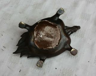 19th Century Chinese/Japanese Silver Inlaid Bronze Tortoise 8