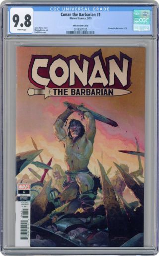 Conan The Barbarian (marvel) 1d 2019 Ribic Teaser Variant Cgc 9.  8 2018267020