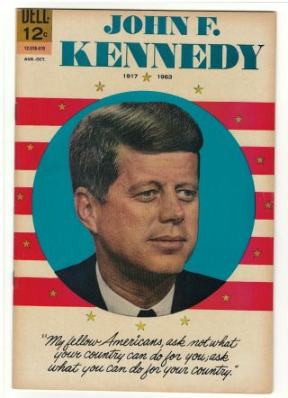 Vintage Dell Comic John F Kennedy (1964 Aug - Oct) 12 - 378 - 410 (vg, )