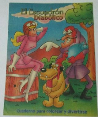 90s Mexican Coloring Book Anime Wacky Races Hanna Barbera Penelope Muttley Dick
