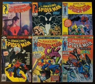 Spiderman Marvel Comics 171,  179,  194,  197,  255,  262.  (6 Issues)