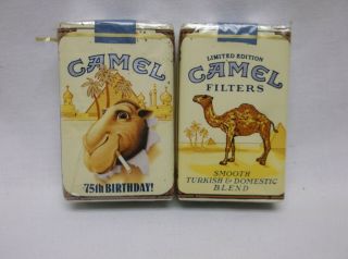 Vintage Collectible 75th Anniversary Camel Cigarette Packs