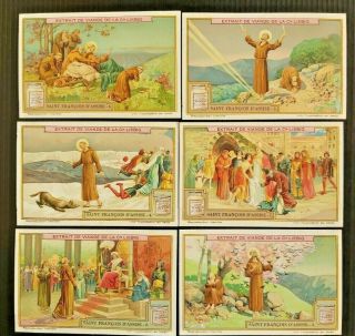 Set Trade Cards Liebig S1183 Saint Francis Of Assisi