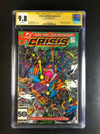 Crisis On Infinite Earths 12 Cgc 9.  8 Signed By George Perez