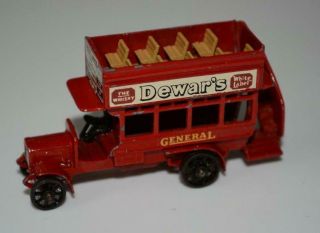 Early Lesney Matchbox Yesteryear - B Type London Bus - 8 Over 4 Windows Y2