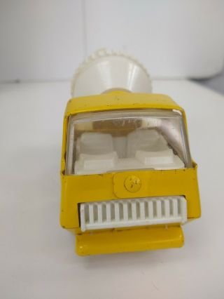 Vintage 1970s TONKA Pressed Steel CEMENT MIXER Yellow & White Toy Truck 5 