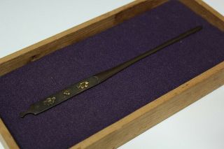 Japan Antique Edo kougai Plum katana menuki koshirae tsuba samurai yoroi Busho 梅 4