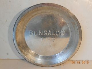 Vintage Advertising Tin Pie Plate Bungalow Pies