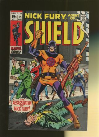 Nick Fury Agent Of Shield 15 Fn/vf 7.  0 1 Book " Death " Of Nick Fury Trimpe
