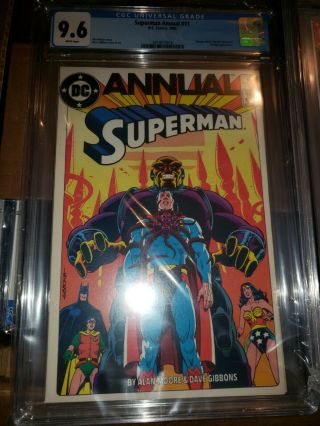 Superman Annual 11,  Classic Alan Moore Story,  Cgc Graded 9.  6