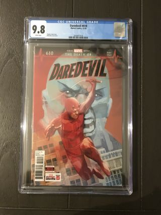 Marvel Daredevil 610 1st Appearance Of Vigil Cgc 9.  8 Death Of Daredevil Nm 2018