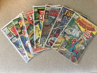 Spider - Man 92,  Fantastic Four 74,  Nick Fury 1,  & 4 More Marvel Books