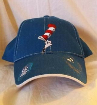 Dr.  Seuss Cat In The Hat Baseball Cap - Blue,  Adjustable,  Euc